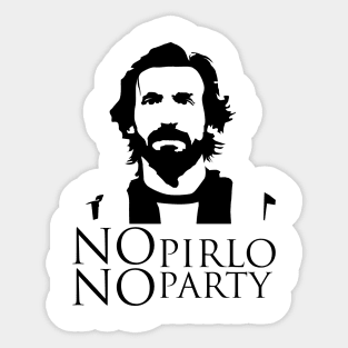 NO Pirlo NO Party Sticker